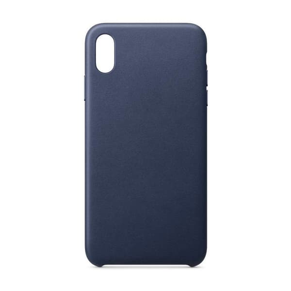 Miljøvenligt Læder Cover til iPhone 12 Mini - Mørkeblå Skindetiketui