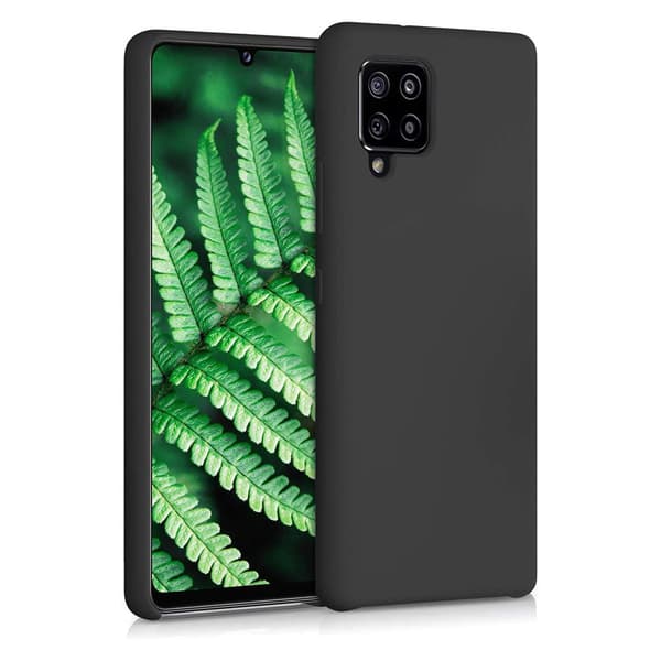 Silikoneetui til Samsung Galaxy A42 5G - Fleksibelt og Slidstærkt Cover i Sort