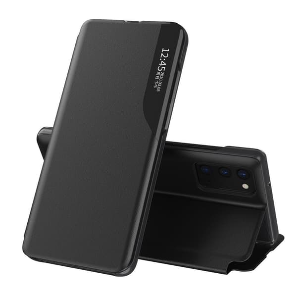 Samsung Galaxy A72 4G Sort Eco Læder Flip Cover med Stativfunktion