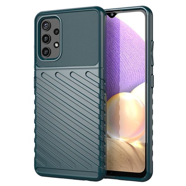 Thunder Case robust elastisk cover til Samsung Galaxy A72 4G grøn