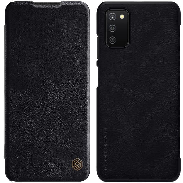 Nillkin Qin Läderfodral till Samsung Galaxy A03s Svart