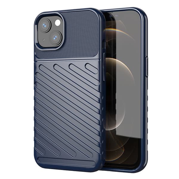 Thunder Case joustava panssarikuori kotelo iPhone 13 mini sininen