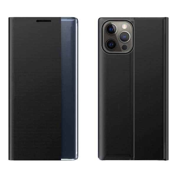 Älykäs Musta Kannellinen Suojakotelo iPhone 13 Pro: Tyylikäs & Turvallinen