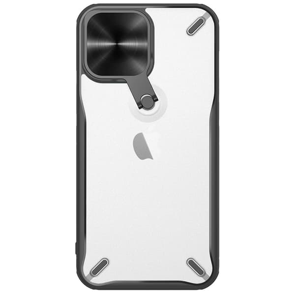 Nillkin Cyclops Skal, Robust Fodral med Kameraskydd och Vikbart Stativ för iPhone 13 Pro - Svart