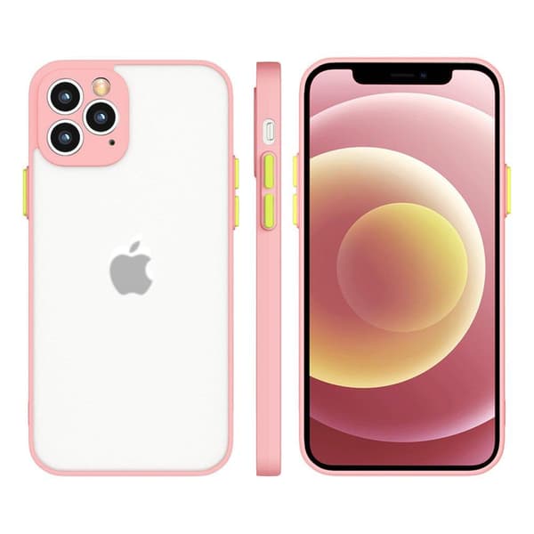 Milky Case Silikone Fleksibel Halvtransparent Cover til Samsung Galaxy A42 5G, Pink