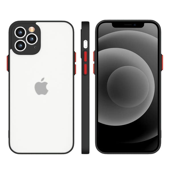 Milky Case Fleksibelt Silikone Halvgennemsigtigt Cover til Xiaomi Redmi 9T Sort