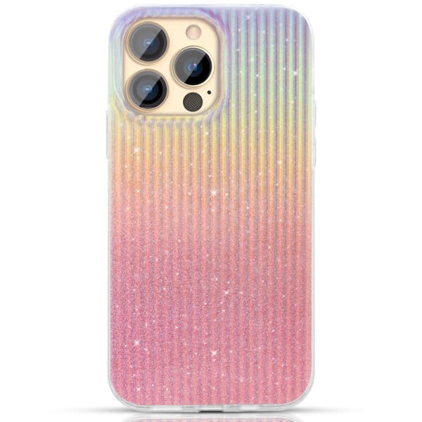 Kingxbar Rejseserie Luksus Elegant iPhone 13 Pro Etui i Orange (Sunset)