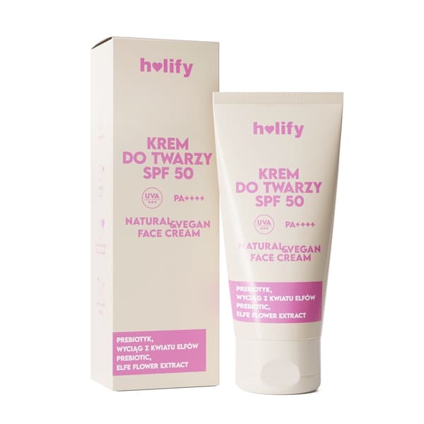 Holify Ansigtscreme med Prebiotika SPF50, 50ml