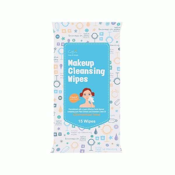 Cettua Makeup-Fjernelsesservietter, 15 stk.