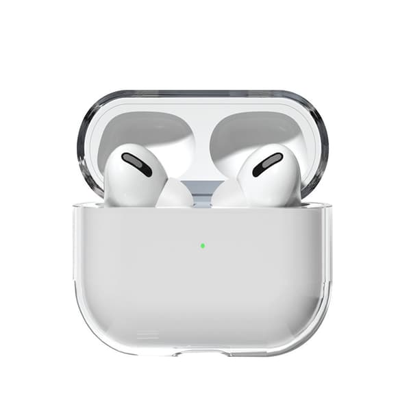 Hård Transparent Fodral för AirPods 1/2 - Skyddande Etui i Klar Design
