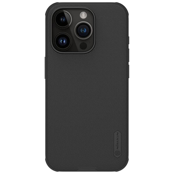 Forstærket Cover til iPhone 15 Pro Nillkin Super Frosted Shield Pro - Sort