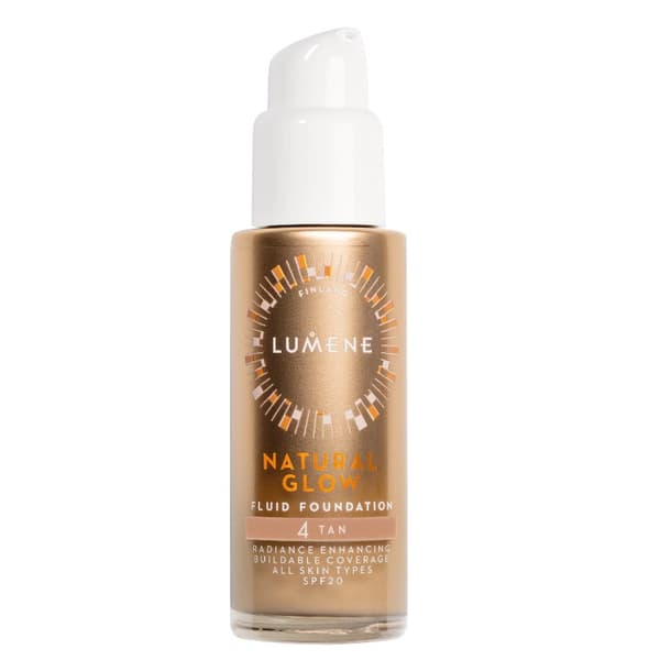 Lumene Luminous Foundation, Glattende og Lysreflekterende, 4 Tan SPF20, 30ml