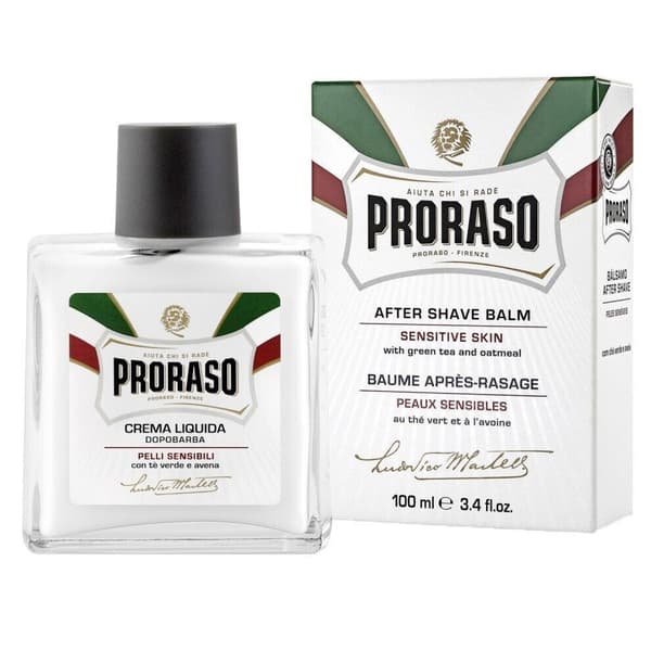 Proraso Aftershave Balsam med Grøn Te & Havre, Forfriskende, 100ml