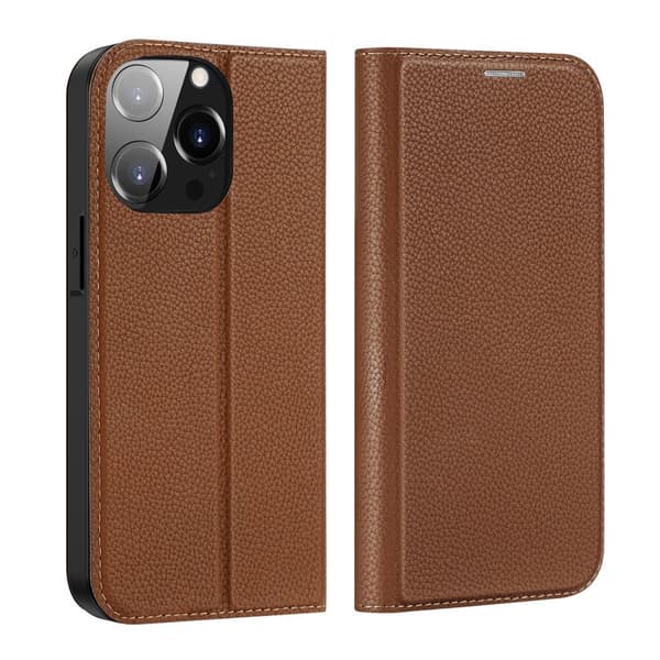 Dux Ducis Skin X2 magneettinen ruskea suojakotelo iPhone 14 Prolle