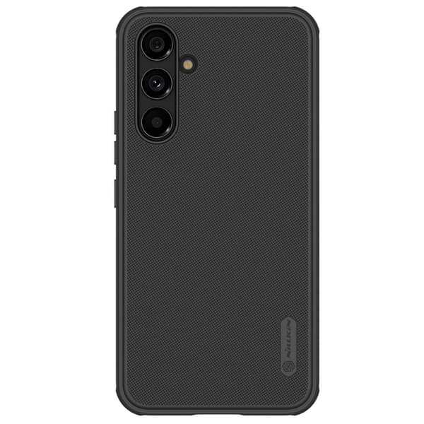 Nillkin Super Frosted Shield Pro beskyttelsescover til Samsung Galaxy A54 5G med telefonholder - robust sort design
