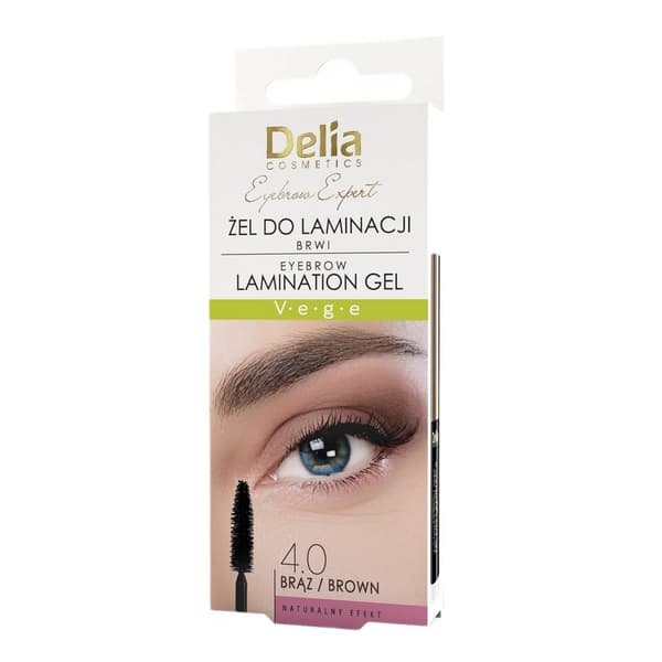Delia Øjenbryn Ekspert - Øjenbrynslaminering Gel Brun, 4 ml