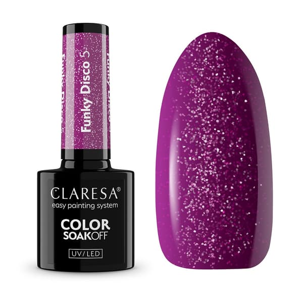 Claresa Soak Off UV/LED Disco Hybridnagellack 5,5 g