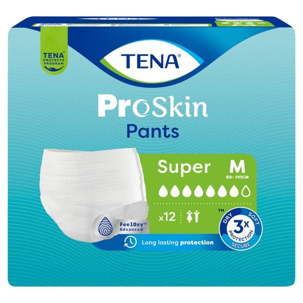 Tena Super Medium Inkontinensskydd för Vuxna 12-Pack