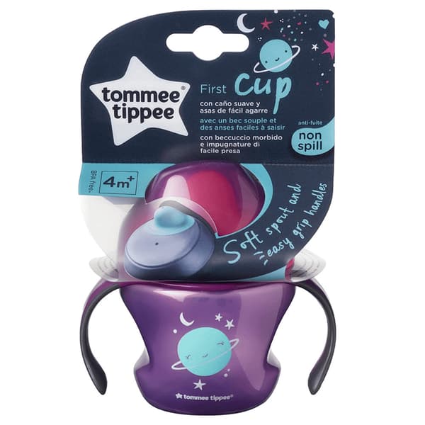 Tommee Tippee Ensimmäinen Kuppi Kahvoilla, Violetti, 4kk+, 150 ml