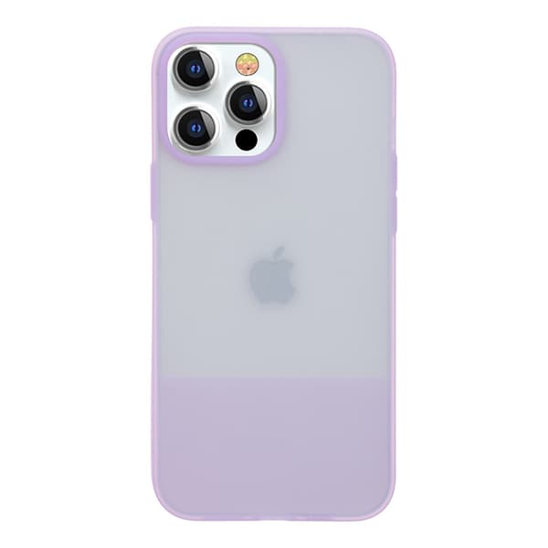 Kingxbar Plain Series Silikone Etui til iPhone 13 Pro Max i Lilla