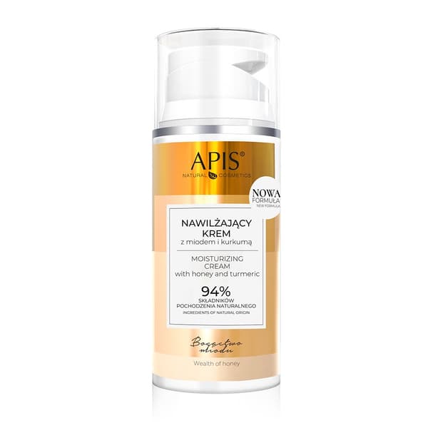 Apis Fugtighedscreme med Honning og Gurkemeje, 100ml