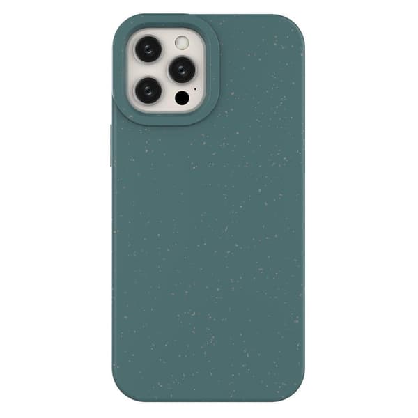 Miljøvenligt Silikone Cover til iPhone 12 Pro Max - Grønt Beskyttende Etui