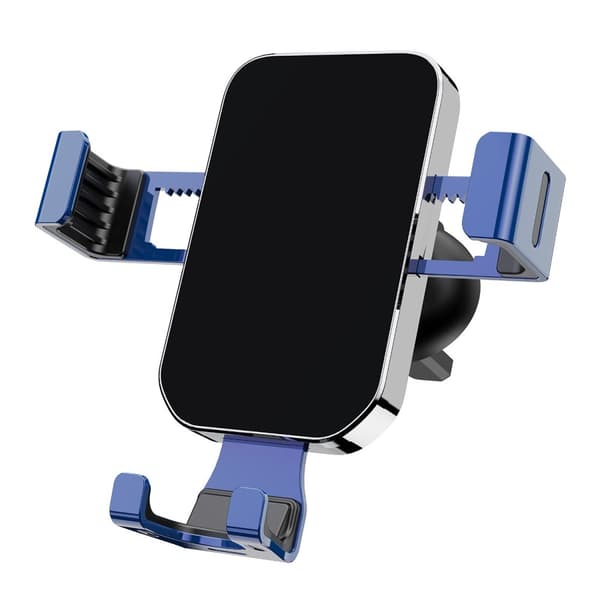 Gravitations-bilholder til smartphone til ventilationsgitter blå (YC12)