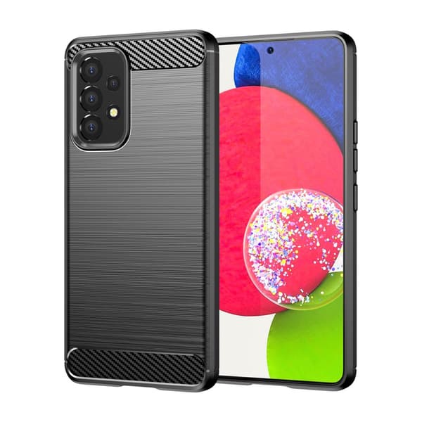 Samsung Galaxy A53 5G Kulstof Etui Fleksibel Sort Cover