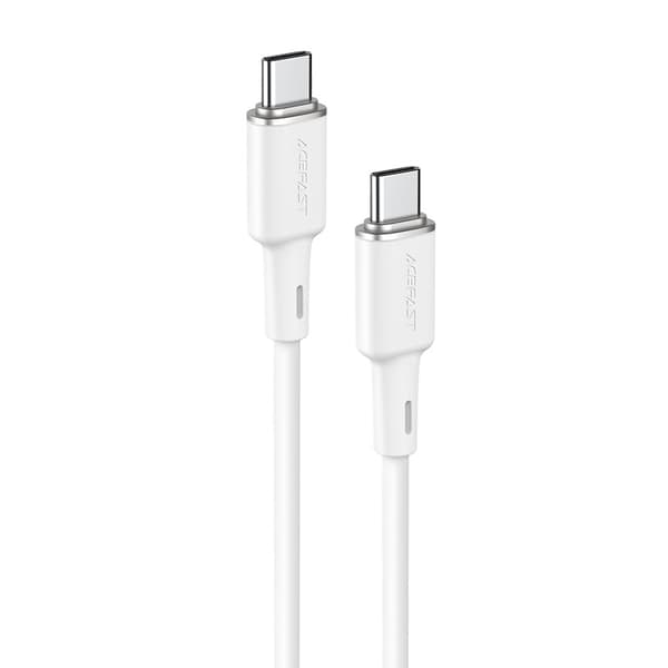 Acefast C2-03-C-C USB-C til USB-C Kabel, PD QC, 60W, 3A, 480Mb/s, 1,2m - Hvid