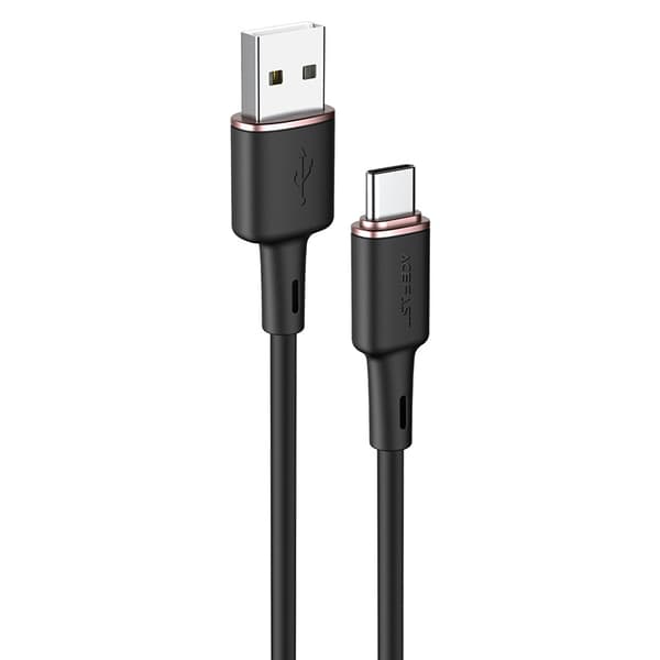 Acefast USB til USB-C Kabel 1,2m 3A Sort (C2-04)