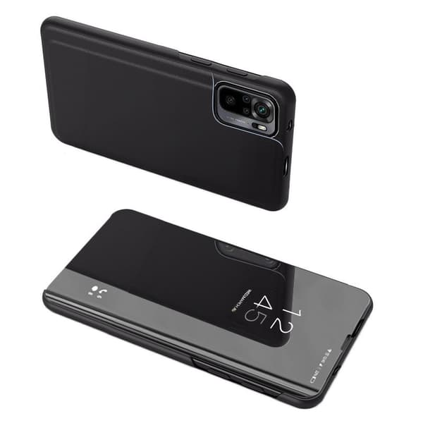 Klar Vy Skal Fodral med Flik för Xiaomi Redmi Note 11 Pro+ 5G / 11 Pro 5G / Mi11i HyperCharge / Poco X4 NFC 5G - Svart