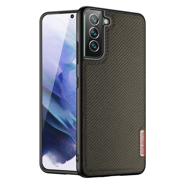 Dux Ducis Fino suojakotelo nailonilla Galaxy S22+ (S22 Plus) vihreä