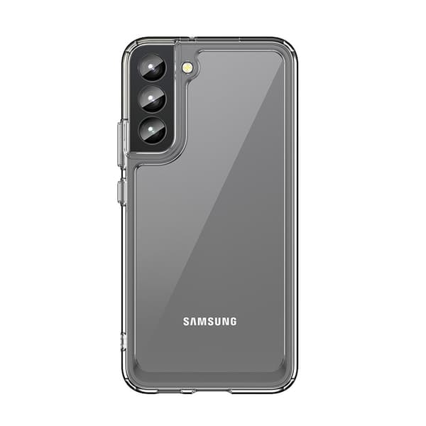 Outer Space Case - Gennemsigtig Beskyttelsescover til Samsung Galaxy S22+ med Gel-Ramme
