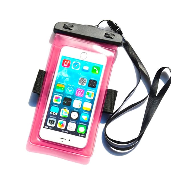 Vattentät Telefonarmband Fodral PVC - Rosa