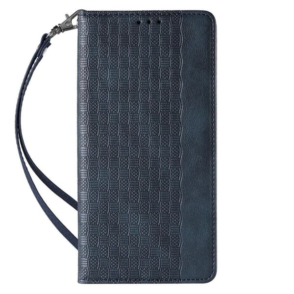 Magneettinen Suojakotelo iPhone 12 Pro - Sininen Lompakko ja Hihna