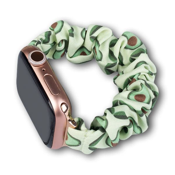 Elastiskt textilarmband för Apple Watch 7/6/5/4/3/2/SE (45/44/42mm) i avokadogrön färg