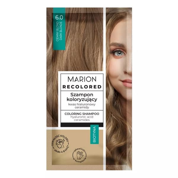 Marion Färgningsschampo Mörkblond 6.0, 35 ml