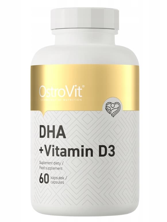 OstroVit DHA og D3-Vitamin, 60 kapsler