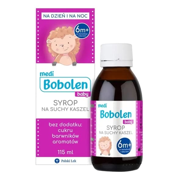 Bobolen Barnhostsirap för torrhosta, 115 ml
