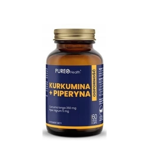 Pureo Hälsa Curcumin + Piperin, 60 kapslar