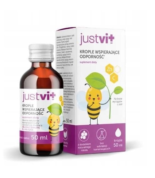 Justvit Immuunitukipisarat, ravintolisä, 50 ml