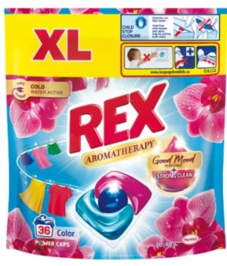 Rex Aromaterapi Vaskekapsler Orkide, 36 stk.