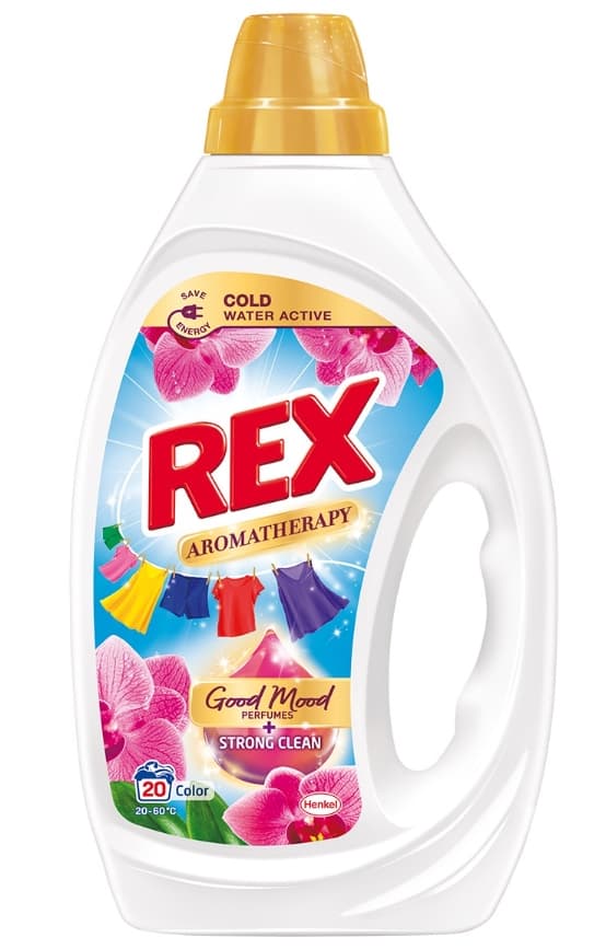 Rex Aromaterapi Orkidé Farve Vaskegel til Kulørte Stoffer, 900 ml