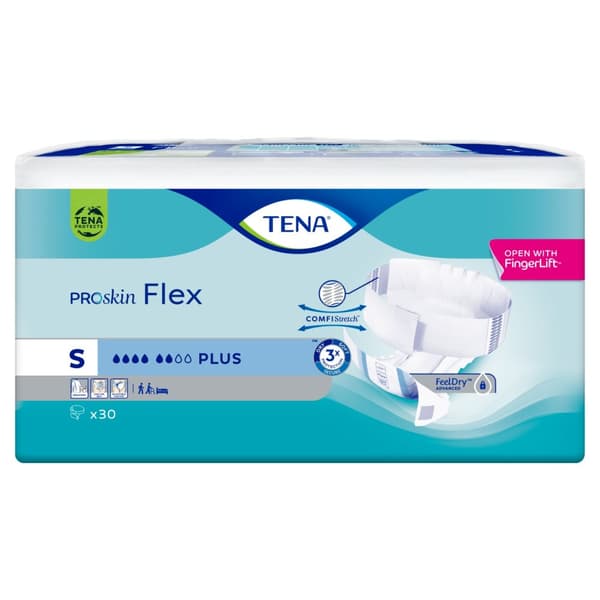Tena Flex ProSkin Plus S Inkontinenstrosor för vuxna, 30 st