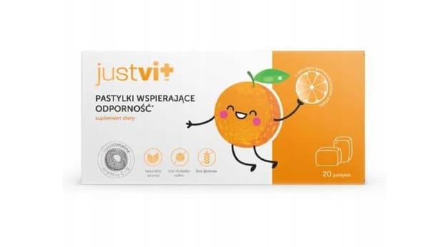 Justvit Immuunitukea sisältävät imeskelytabletit, 20 kpl