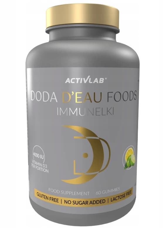 ActivLab Doda D'Eau Foods Immunelki, Sitruuna-Limetti, 60 Gummaravinnetta