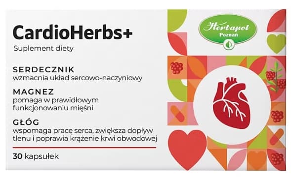CardioHerbs+ Hjärtstärkande Kapslar, 30 st