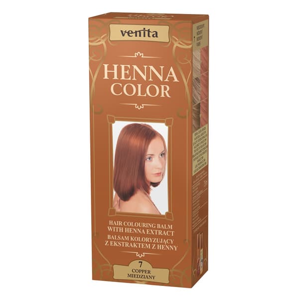 Venita Farvebalsam med hennaekstrakt 7 Kobber, 75ml