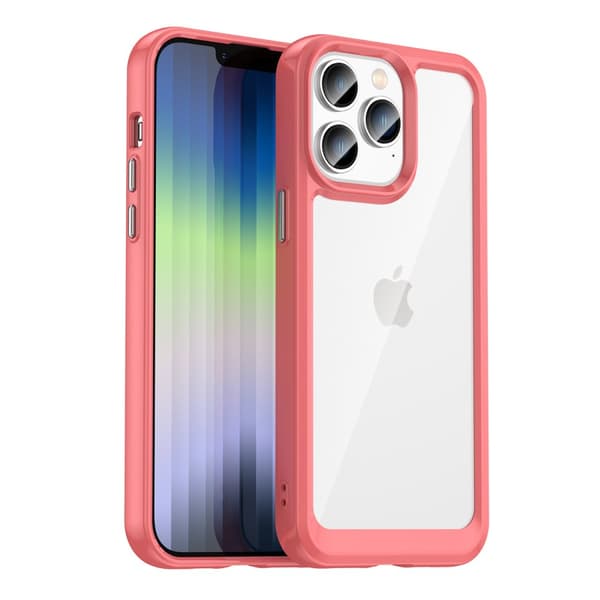 iPhone 14 Pro Rött Hårt Fodral med Gelram från Outer Space Case