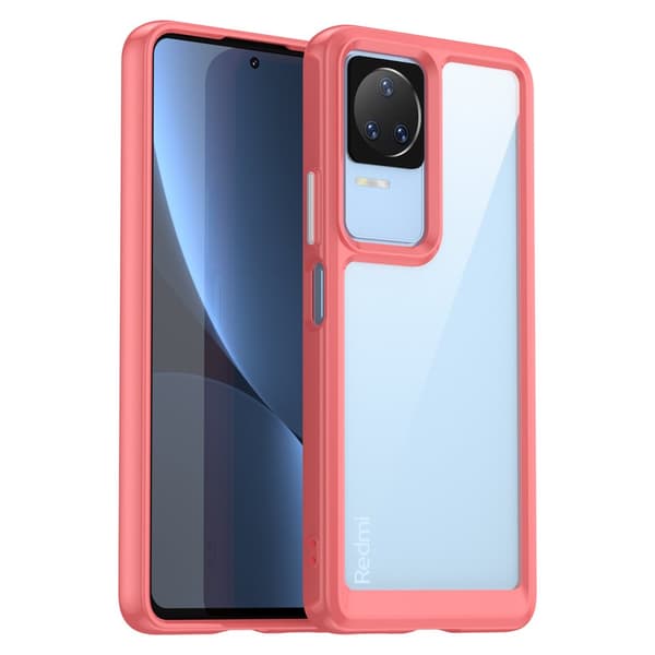 Fodral Outer Space till Xiaomi Poco F4 5G med flexibel röd ram